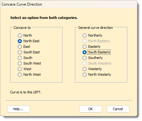 concave curve options