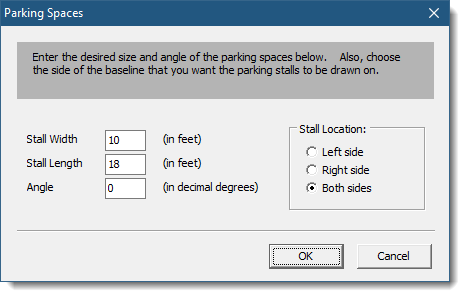 Parking lot design